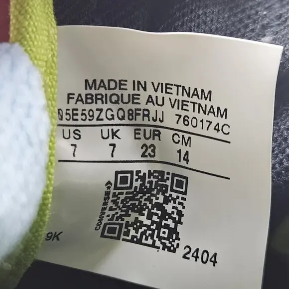 CONVERSE All Star Pink Canvas Unicorn Print Sneakers Low Top Toddler Girls Sz 7 - Picture 8 of 8